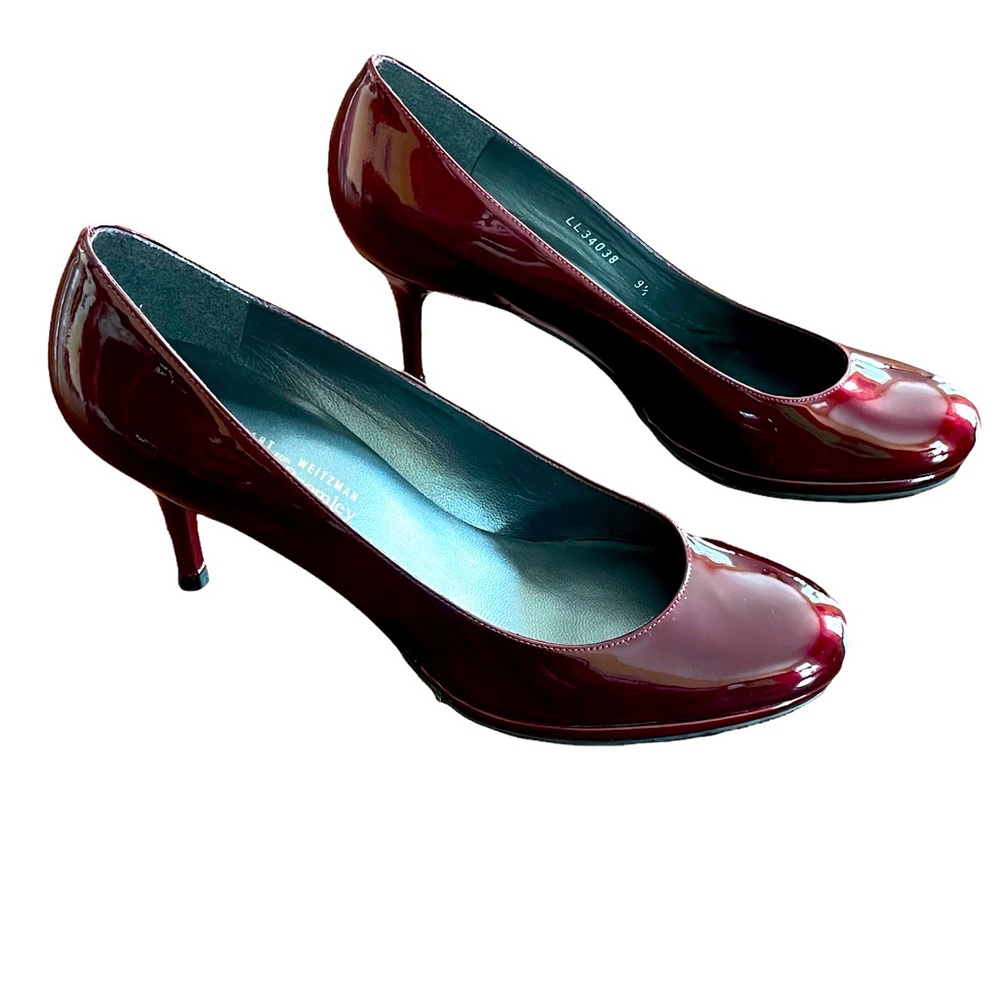 Stuart Weitzman High Gloss Ruby Pumps